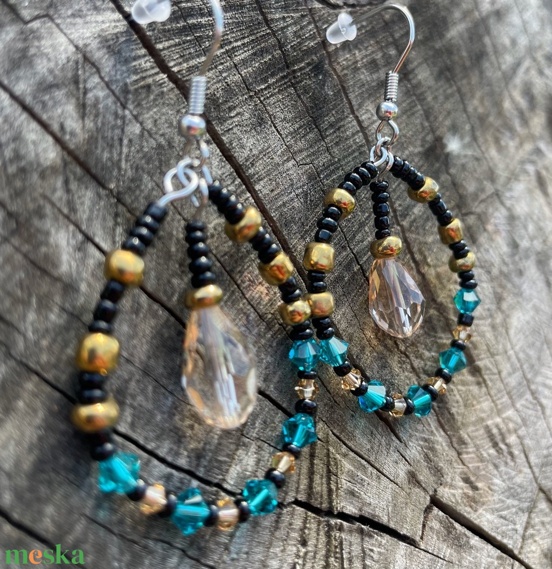 Elegant Crystal - Swarovski üveggyöngy fülbevaló - ékszer - fülbevaló - lógó csepp fülbevaló - Meska.hu Elegant Crystal - Swarovski üveggyöngy fülbevaló - ékszer - fülbevaló - lógó csepp fülbevaló - Meska.hu