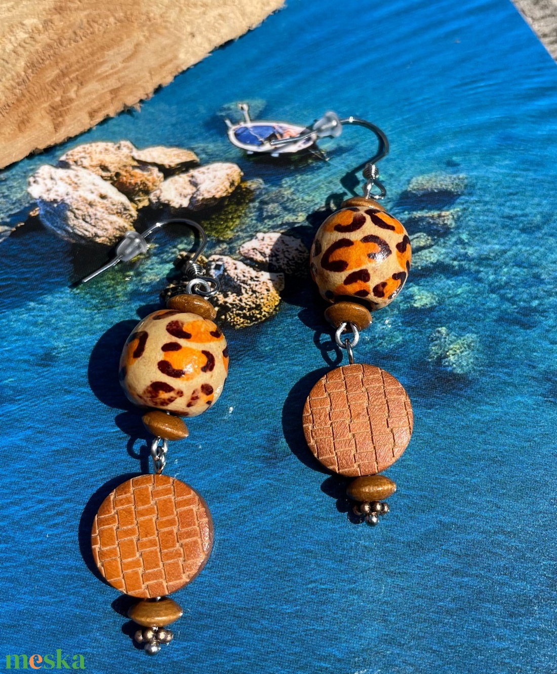Chic Leopard - Fagyöngy fülbevaló - ékszer - fülbevaló - lógó fülbevaló - Meska.hu Chic Leopard - Fagyöngy fülbevaló - ékszer - fülbevaló - lógó fülbevaló - Meska.hu