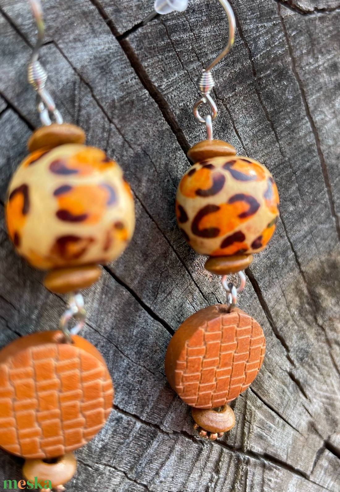 Chic Leopard - Fagyöngy fülbevaló - ékszer - fülbevaló - lógó fülbevaló - Meska.hu Chic Leopard - Fagyöngy fülbevaló - ékszer - fülbevaló - lógó fülbevaló - Meska.hu