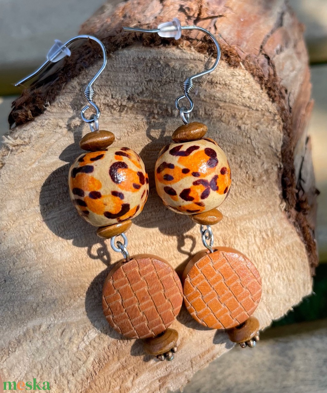 Chic Leopard - Fagyöngy fülbevaló - ékszer - fülbevaló - lógó fülbevaló - Meska.hu Chic Leopard - Fagyöngy fülbevaló - ékszer - fülbevaló - lógó fülbevaló - Meska.hu