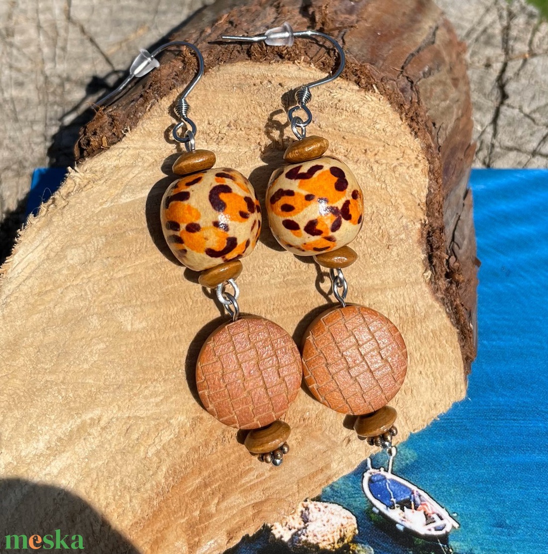 Chic Leopard - Fagyöngy fülbevaló - ékszer - fülbevaló - lógó fülbevaló - Meska.hu Chic Leopard - Fagyöngy fülbevaló - ékszer - fülbevaló - lógó fülbevaló - Meska.hu