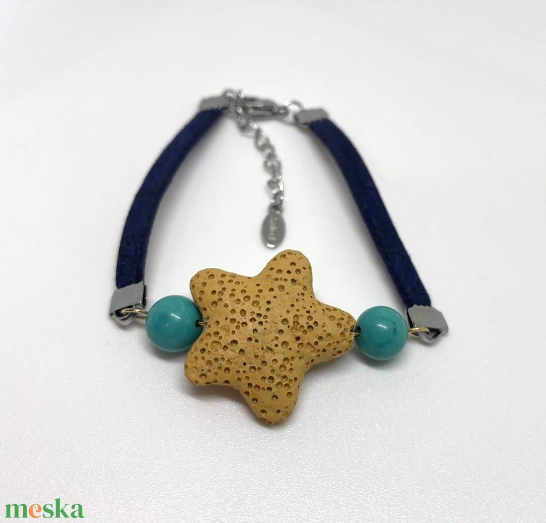 Oceanic Starfish No. 2. - Tengericsillag alakú lávakő karkötő - ékszer - karkötő - karkötő medállal - Meska.hu Oceanic Starfish No. 2. - Tengericsillag alakú lávakő karkötő - ékszer - karkötő - karkötő medállal - Meska.hu
