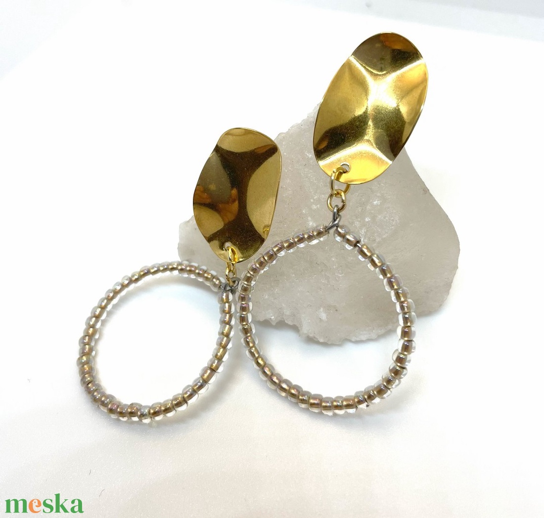 Golden Hoop - Karika fülbevaló - ékszer - fülbevaló - karika fülbevaló - Meska.hu