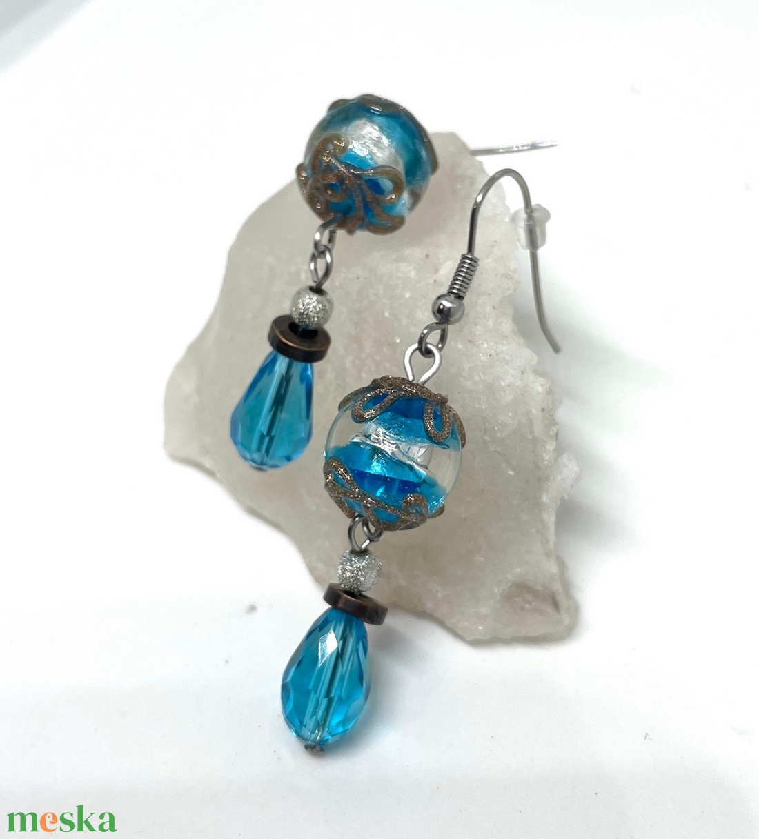 Antique Drop - Lógós csepp fülbevaló - ékszer - fülbevaló - lógó csepp fülbevaló - Meska.hu