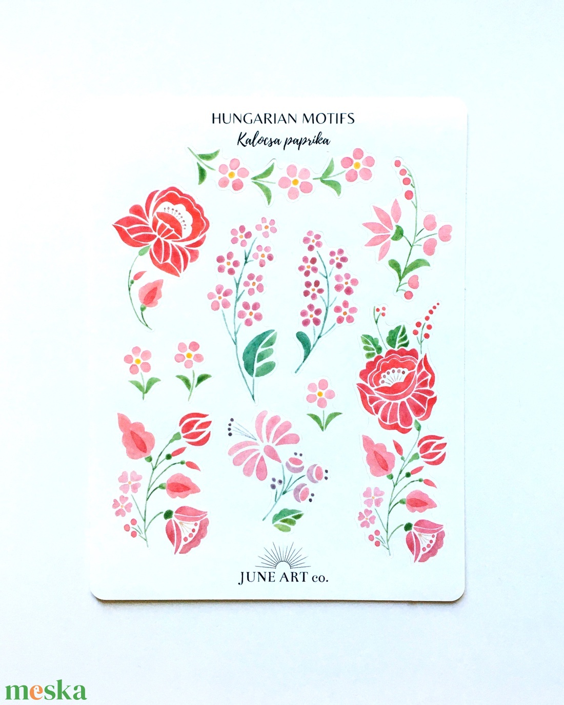Kalocsa paprika matrica ív - otthon & életmód - papír, írószer - matrica, matrica csomag - Meska.hu