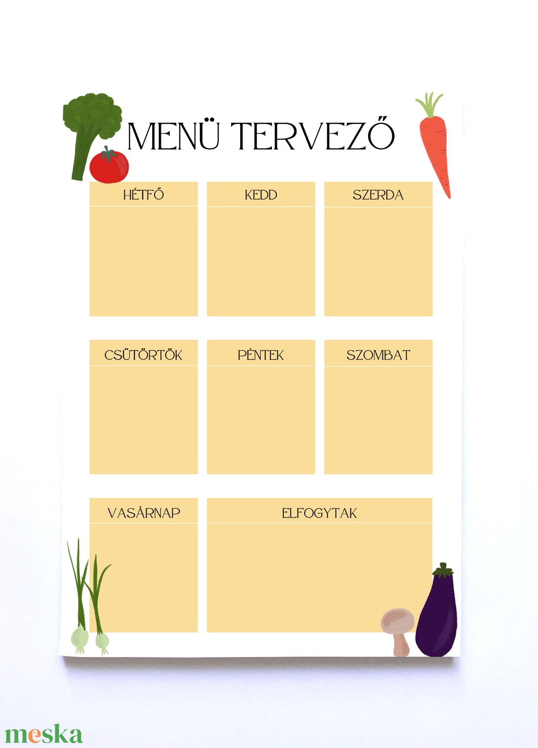 Heti menü tervező jegyzettömb - otthon & életmód - papír, írószer - naptár & tervező - Meska.hu Heti menü tervező jegyzettömb - otthon & életmód - papír, írószer - naptár & tervező - Meska.hu