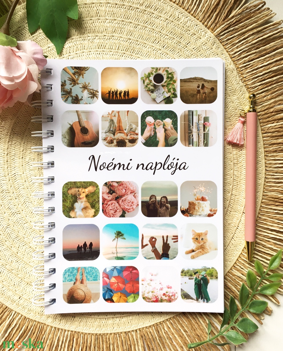 Fényképes, személyre szabható, egyedi napló, jegyzetfüzet - otthon & lakás - papír írószer - jegyzetfüzet & napló - Meska.hu