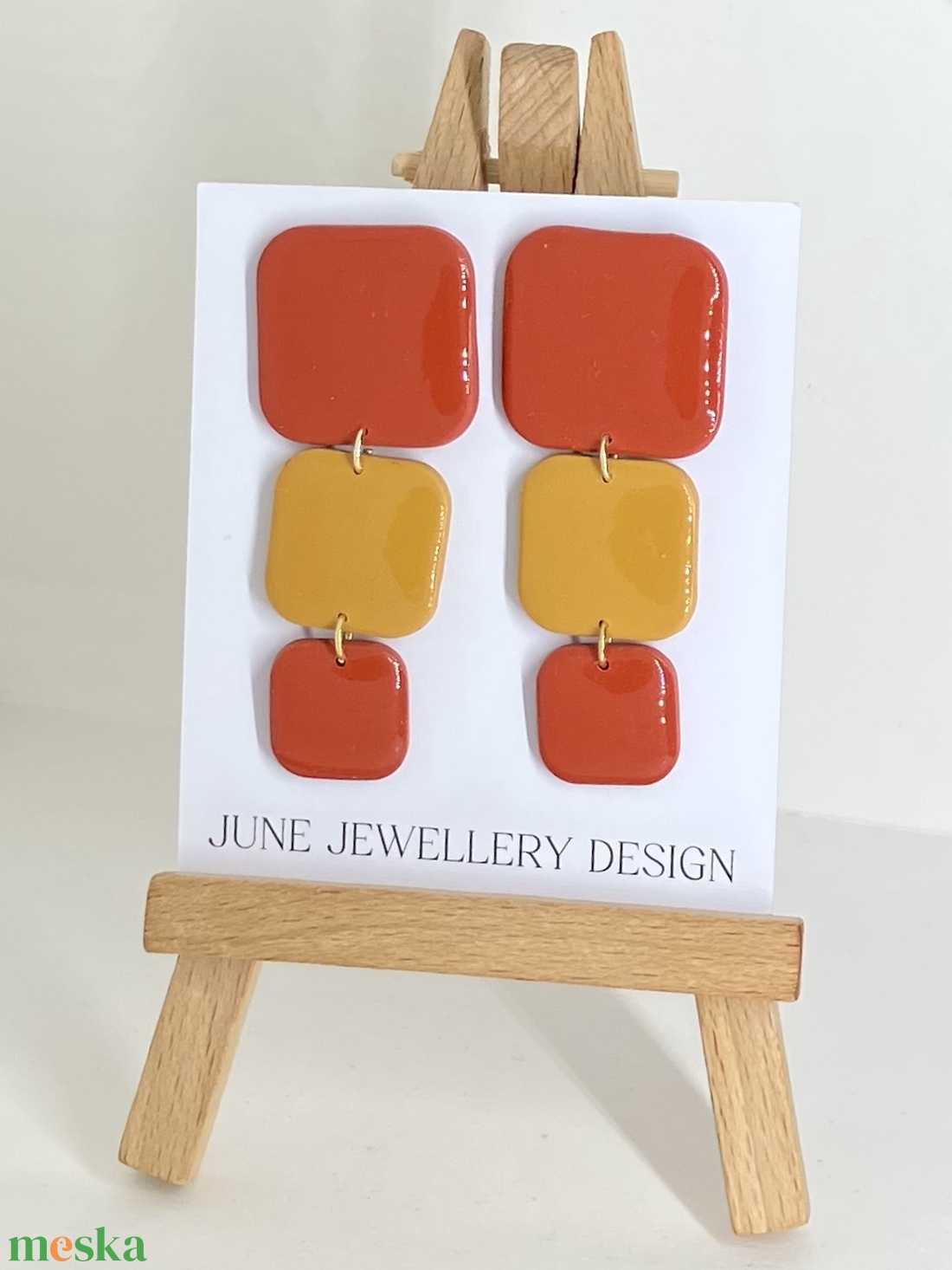 Norah őszi fülbevaló - ékszer - fülbevaló - lógó fülbevaló - Meska.hu