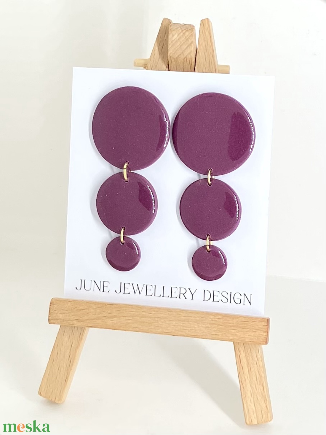 Ivonn őszi fülbevaló - ékszer - fülbevaló - lógó fülbevaló - Meska.hu