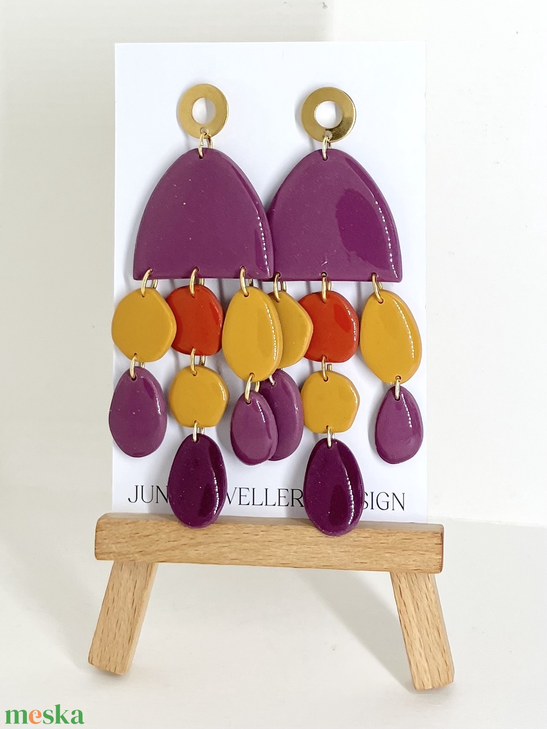 Party kollekció  - ékszer - fülbevaló - lógó fülbevaló - Meska.hu