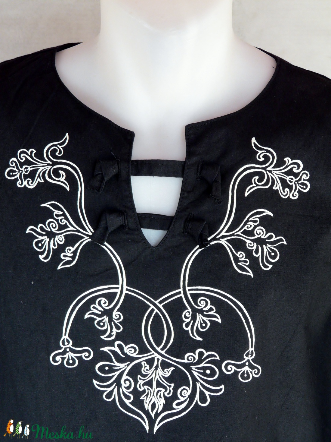 Ing etelközi ornamentikával, fekete szín S-4XL - ruha & divat - férfi ruha - ing - Meska.hu Ing etelközi ornamentikával, fekete szín S-4XL - ruha & divat - férfi ruha - ing - Meska.hu