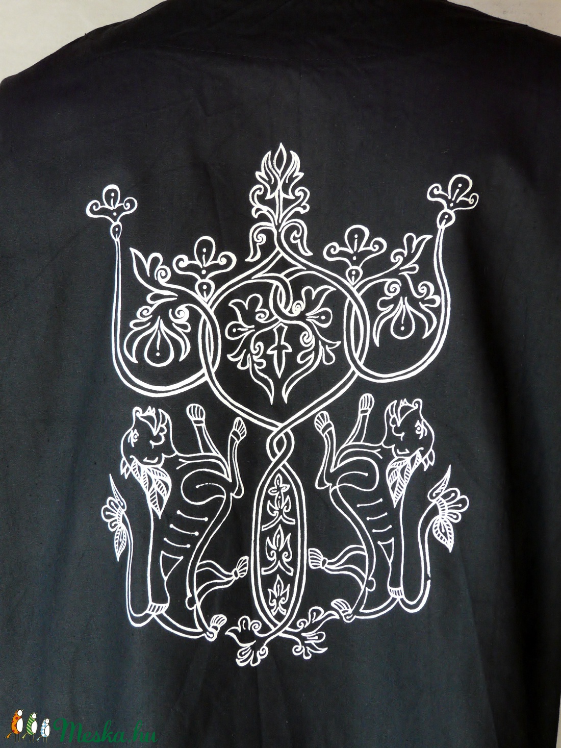 Ing etelközi ornamentikával, fekete szín S-4XL - ruha & divat - férfi ruha - ing - Meska.hu Ing etelközi ornamentikával, fekete szín S-4XL - ruha & divat - férfi ruha - ing - Meska.hu