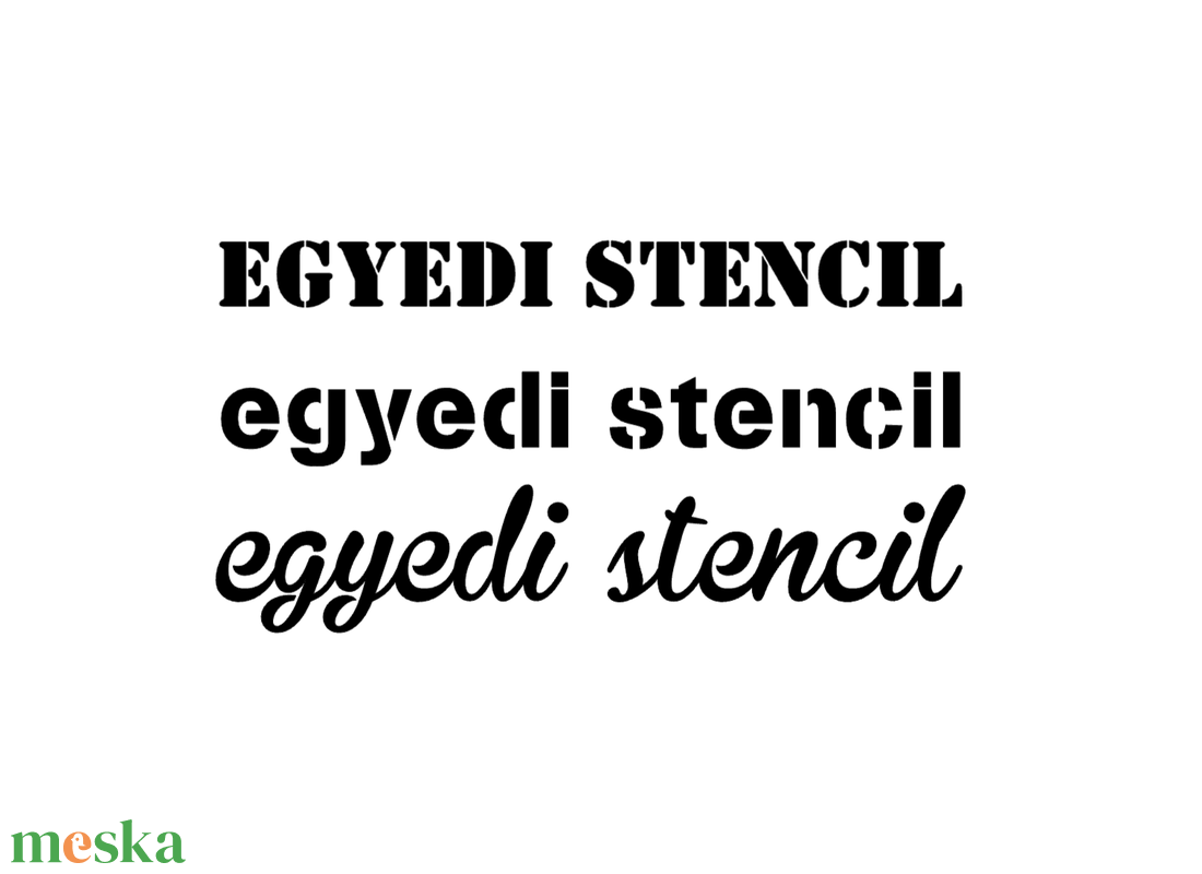 Egyedi stencil A4 - otthon & életmód - ház & kert - szerszám & eszközök - Meska.hu