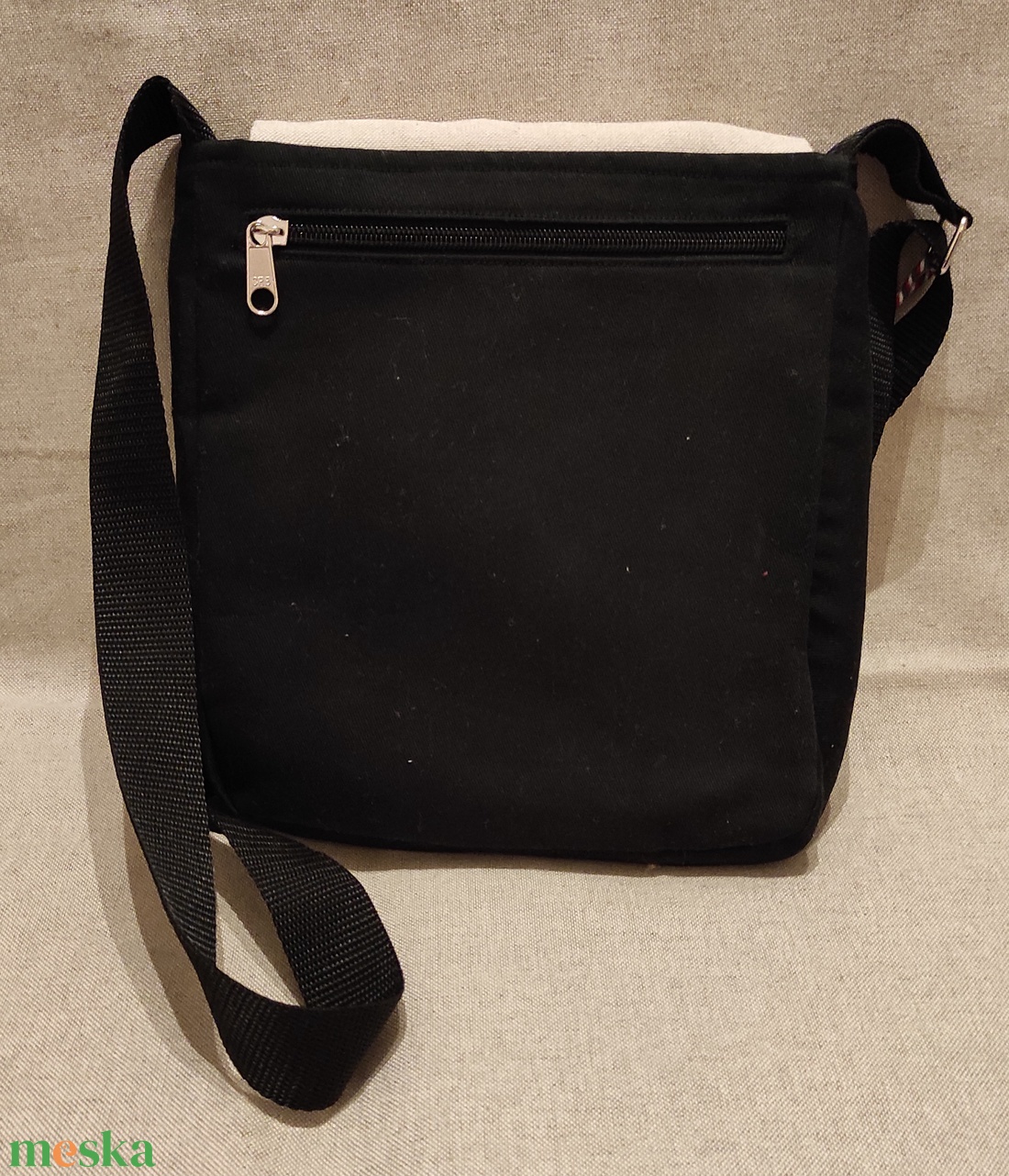 Kézzel festett  Lovas  mintás tarisznya - táska & tok - kézitáska & válltáska - vállon átvethető táska - Meska.hu