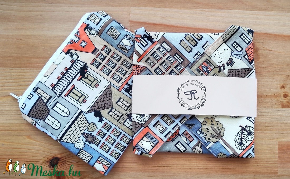  Zöld gondolat újraszalvéta nasi tartóval.  - táska & tok - uzsonna- & ebéd tartó - szendvics csomagoló - Meska.hu