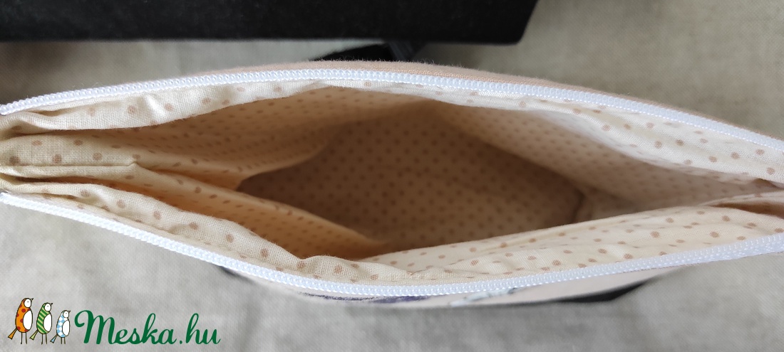 Kézzel festett Pillangós-levendulás nagy táska  szett - táska & tok - kézitáska & válltáska - nagy pakolós táska - Meska.hu