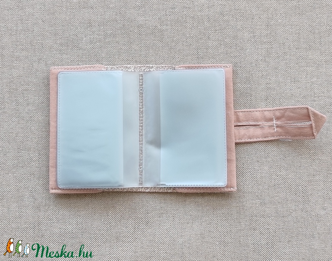 Kézzel festett  levendulás-pillangós irattartó - táska & tok - pénztárca & más tok - kártyatartó & irattartó - Meska.hu