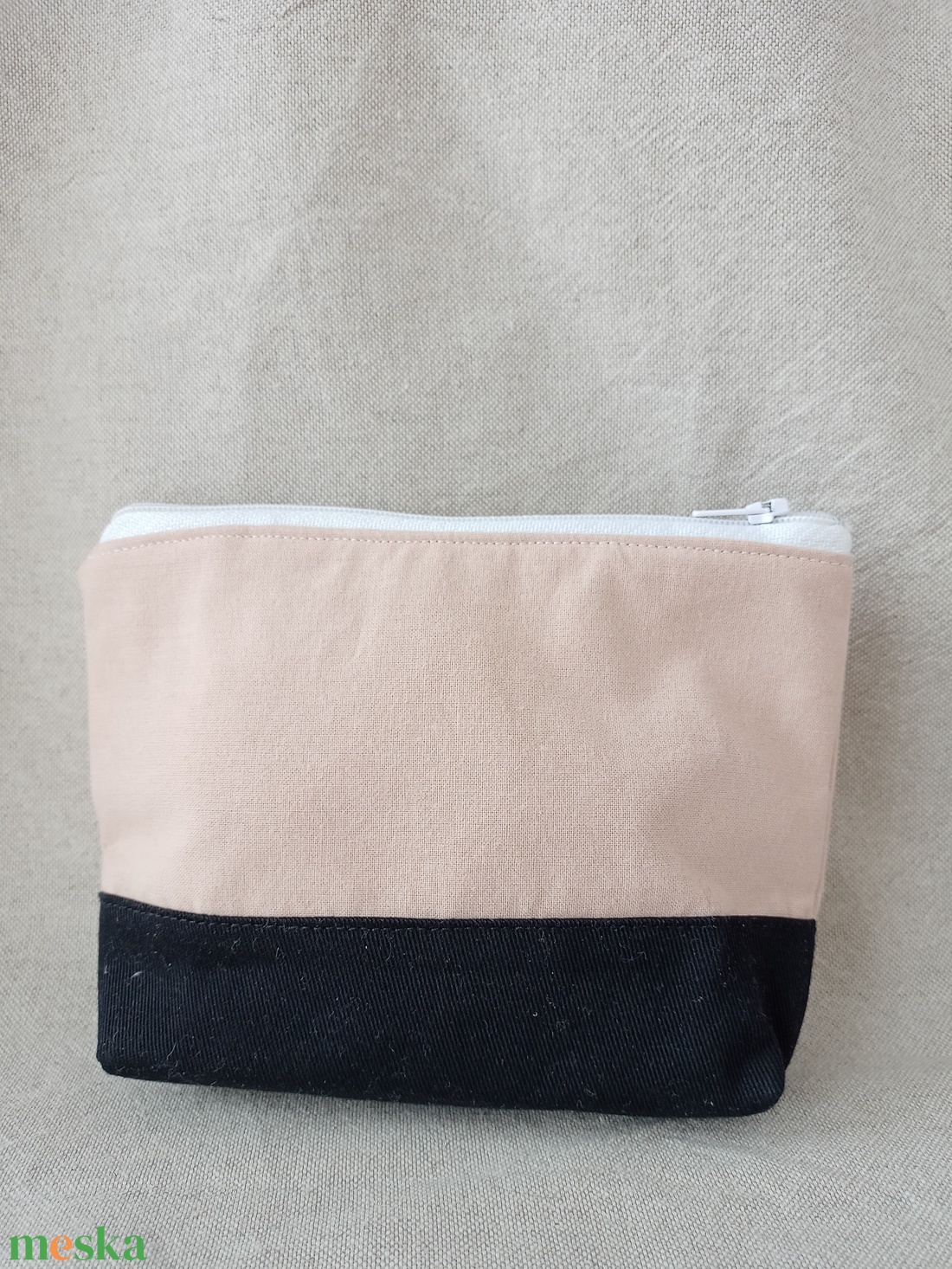 Kézzel festett cicás mintás nagy neszeszer  - táska & tok - neszesszer - Meska.hu