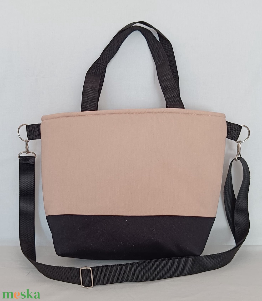 Kézzel festett  Cseresznyevirágos nagy táska - táska & tok - kézitáska & válltáska - nagy pakolós táska - Meska.hu