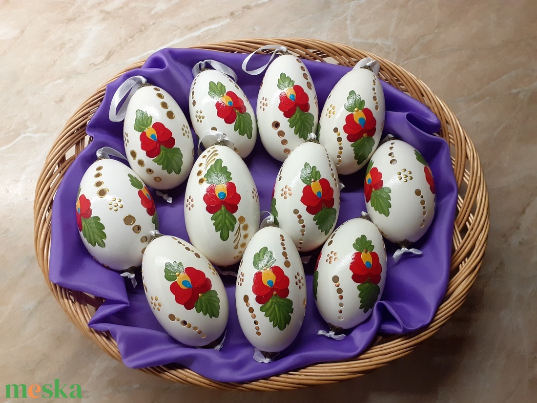 Matyómintás áttört libatojás - otthon & életmód - dekoráció - dísztárgy - Meska.hu