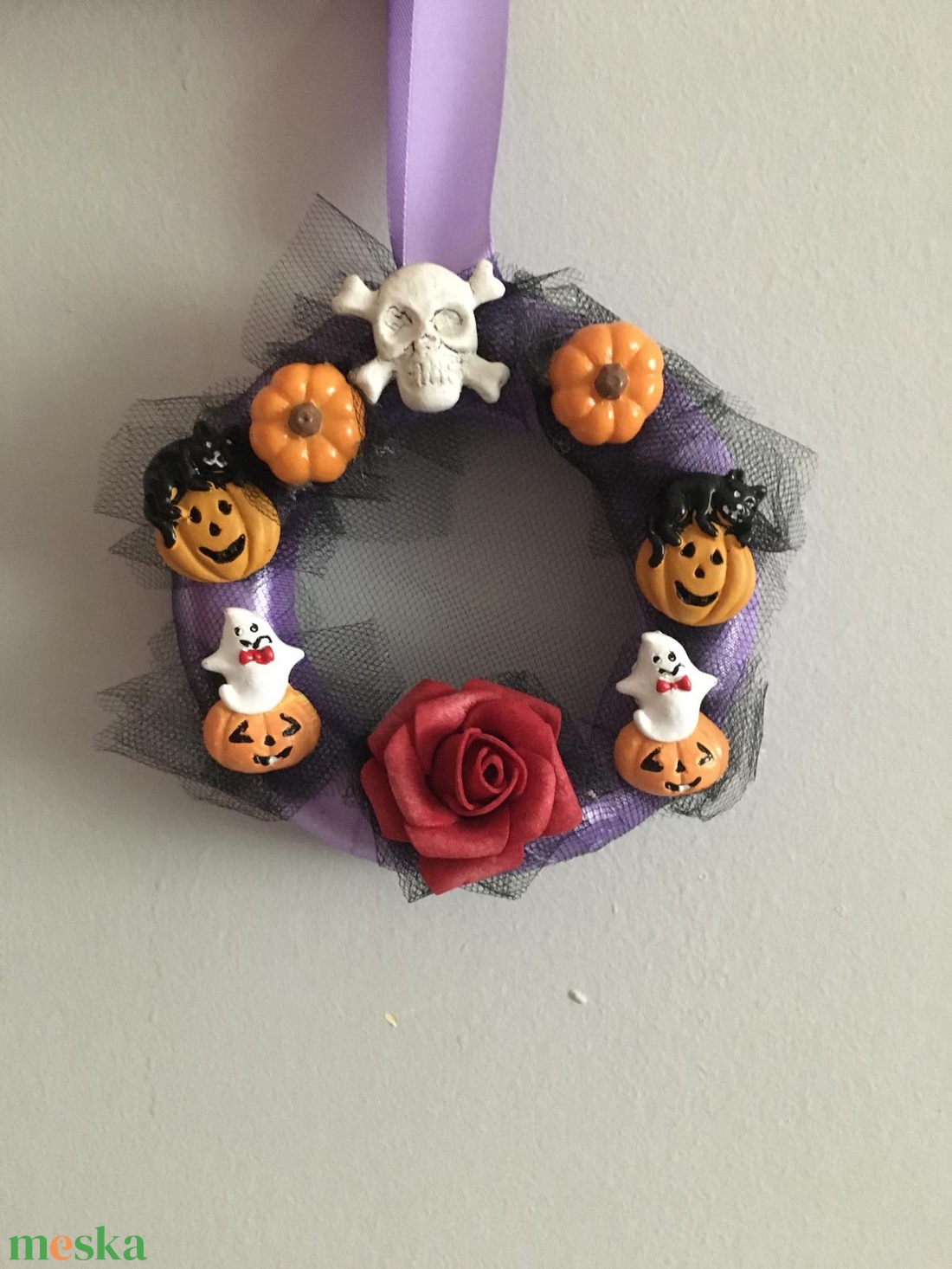 Ajtódísz - otthon & életmód - dekoráció - halloween - halloweeni ajtódíszek és ablakdíszek - Meska.hu