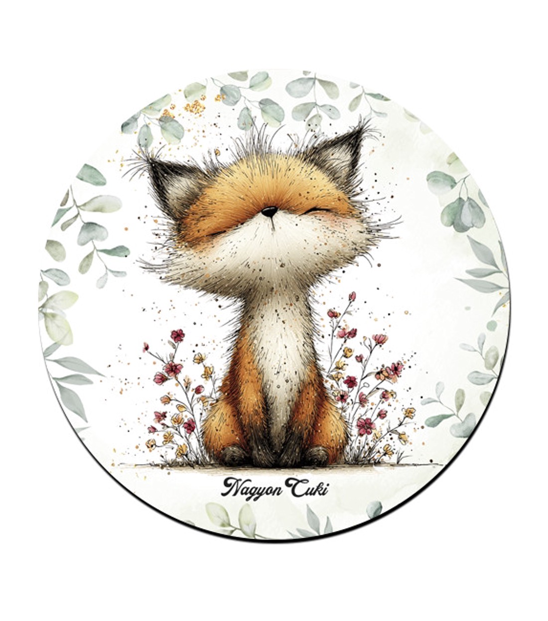 Az erdő kis ravaszdija, a vörös róka mintás pohár alátét -  - Meska.hu