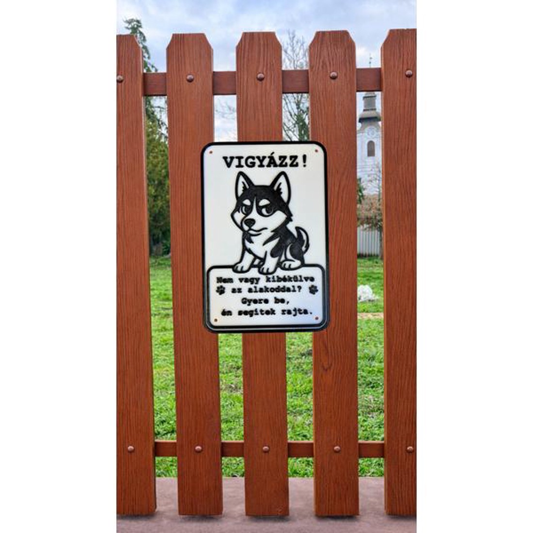 Kutyatábla Huskyval - otthon & életmód - ház & kert - kutyatábla - Meska.hu