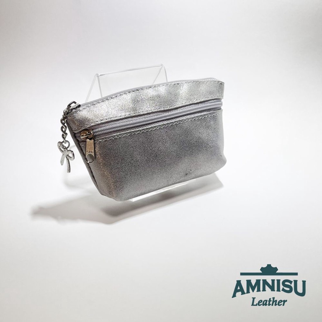 Ezüst kettő cipzáras kulcstartó B1004 - táska & tok - kulcstartó & táskadísz - kulcstartó - Meska.hu