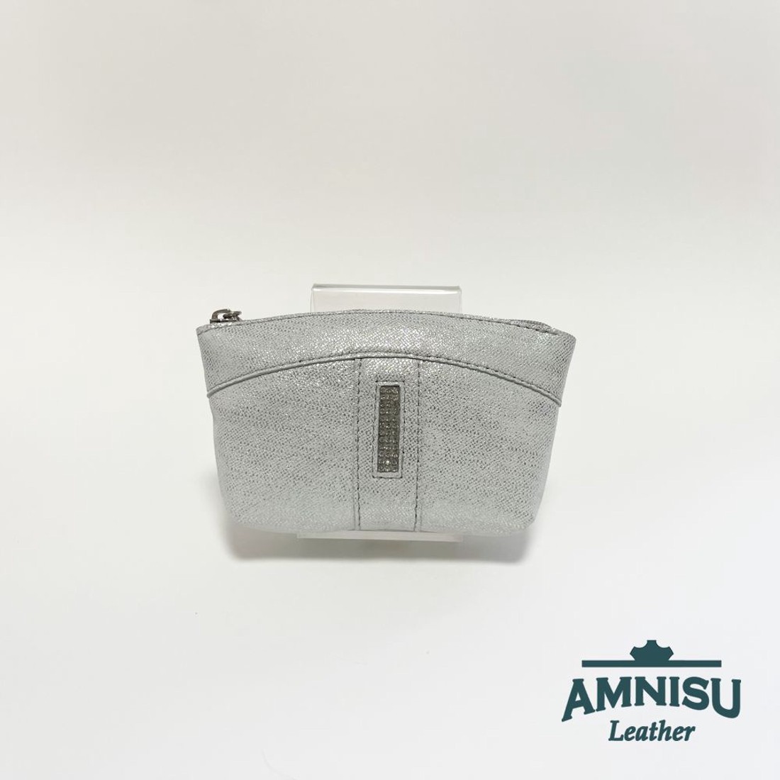 Ezüst mintás egy cipzáras egyenes kristály köves kulcstartó E1001 - táska & tok - kulcstartó & táskadísz - kulcstartó - Meska.hu