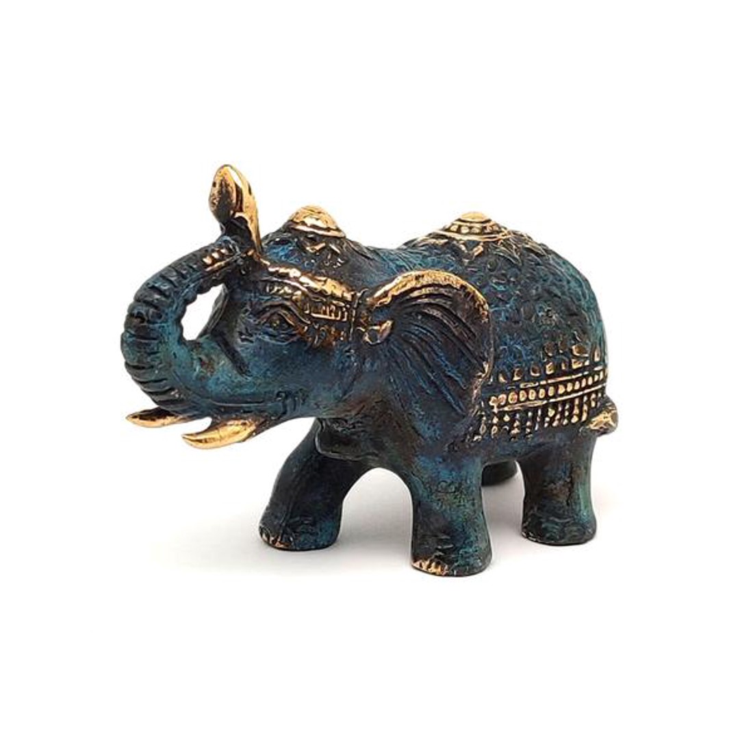 Réz figura elefánt álló antik 5,5x8cm - otthon & életmód - dekoráció - spiritualitás - Meska.hu