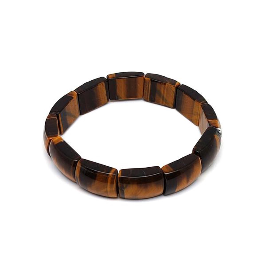 Tigrisszem téglalap karkötő 12x17mm - ékszer - karkötő - ásványkarkötő - Meska.hu