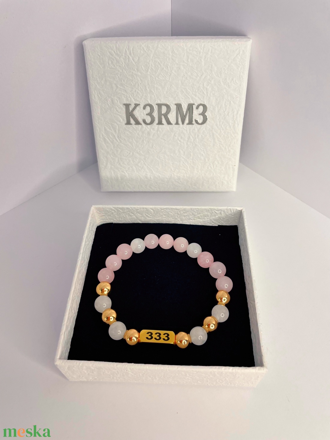 K3RM3 Rosaline - Angyalszámos manifesztációs karkötő - ékszer - karkötő - ásványkarkötő - Meska.hu K3RM3 Rosaline - Angyalszámos manifesztációs karkötő - ékszer - karkötő - ásványkarkötő - Meska.hu