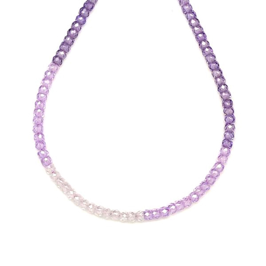 Cirkon faz. mix lila fehér korong 2x3mm  ékszerkészítő alapanyag (füzér) - kellékek & szerszámok - ásvány alapanyag - ásványfüzér - Meska.hu