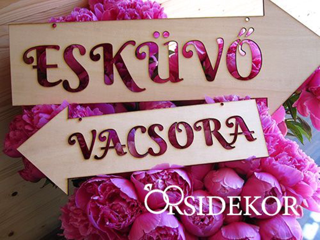 Irányító tábla - esküvő - dekoráció - helyszíni dekor - Meska.hu