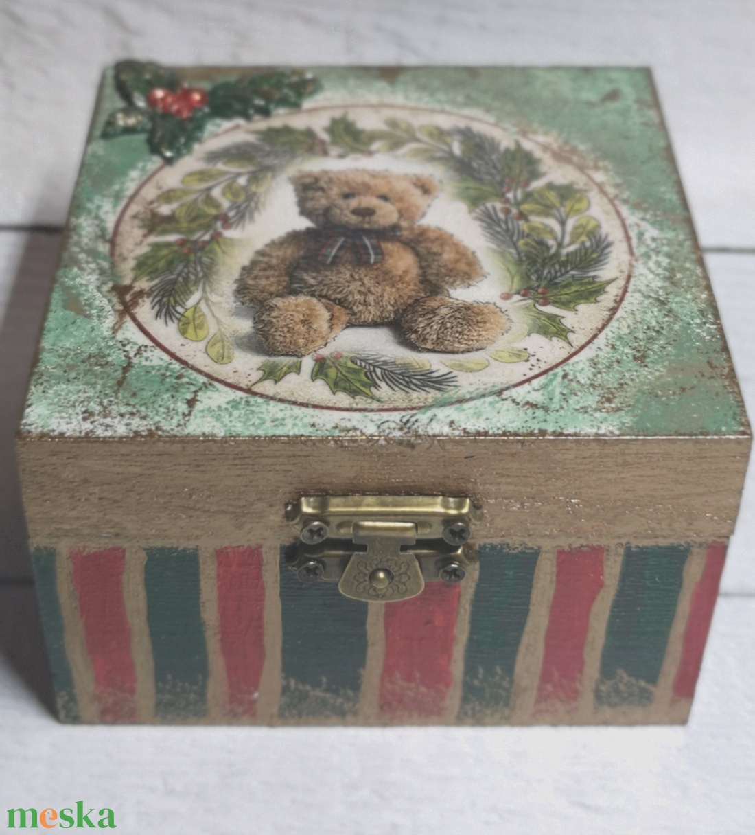 Karácsonyi fadoboz - otthon & életmód - tárolás & rendszerezés - doboz - Meska.hu