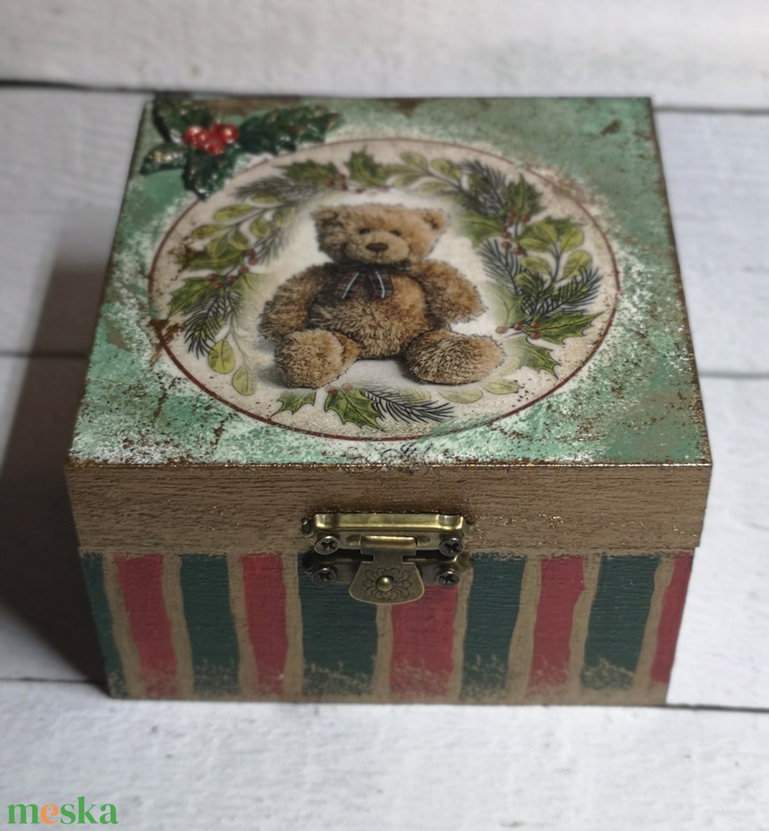 Karácsonyi fadoboz - otthon & életmód - tárolás & rendszerezés - doboz - Meska.hu