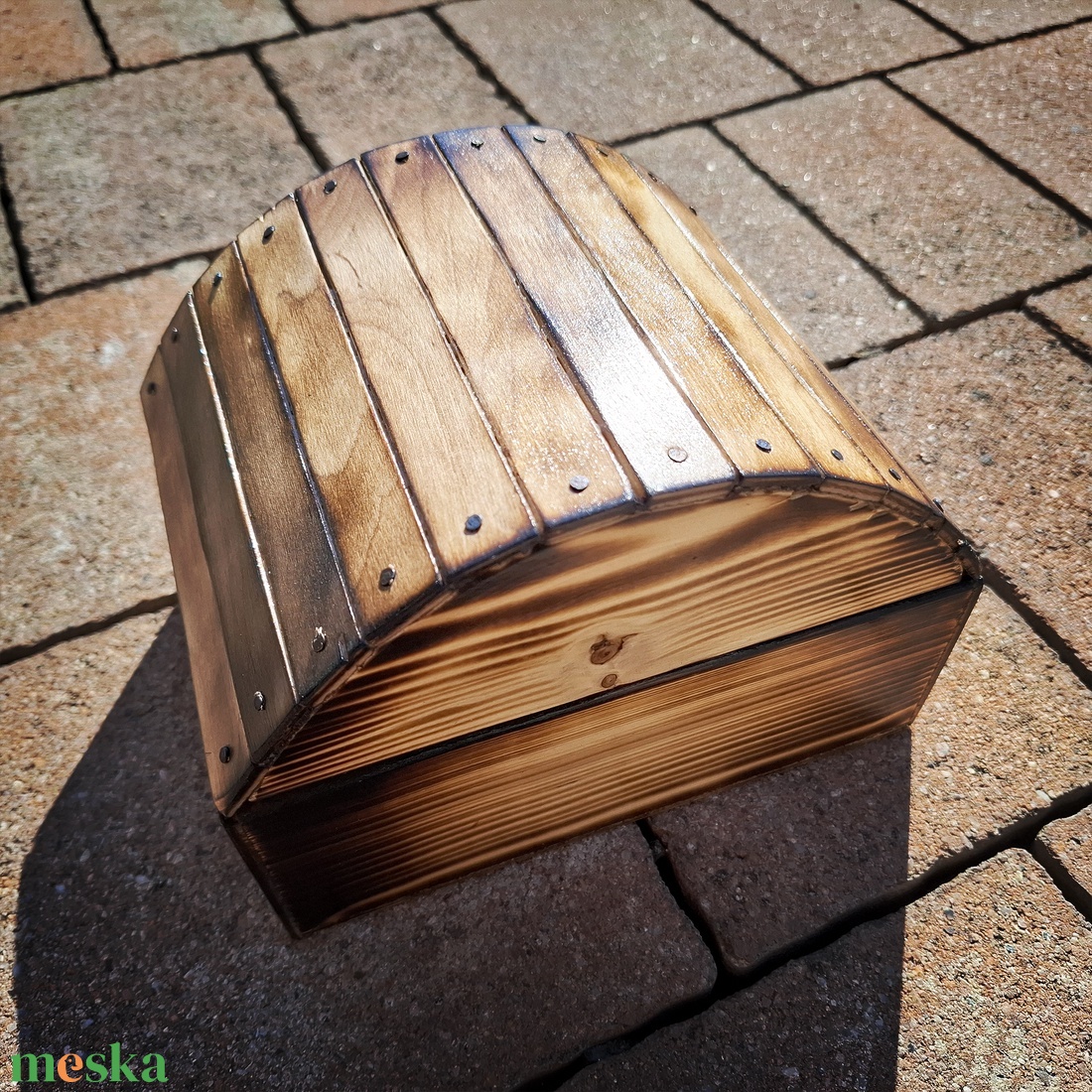 Wooden Chest - Natúr fa kincsesláda - otthon & életmód - tárolás & rendszerezés - doboz - Meska.hu