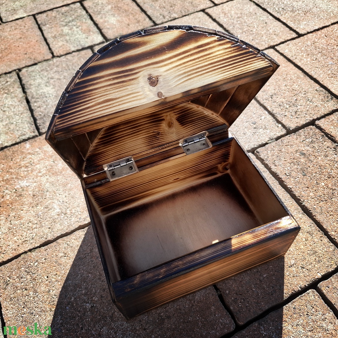 Wooden Chest - Natúr fa kincsesláda - otthon & életmód - tárolás & rendszerezés - doboz - Meska.hu