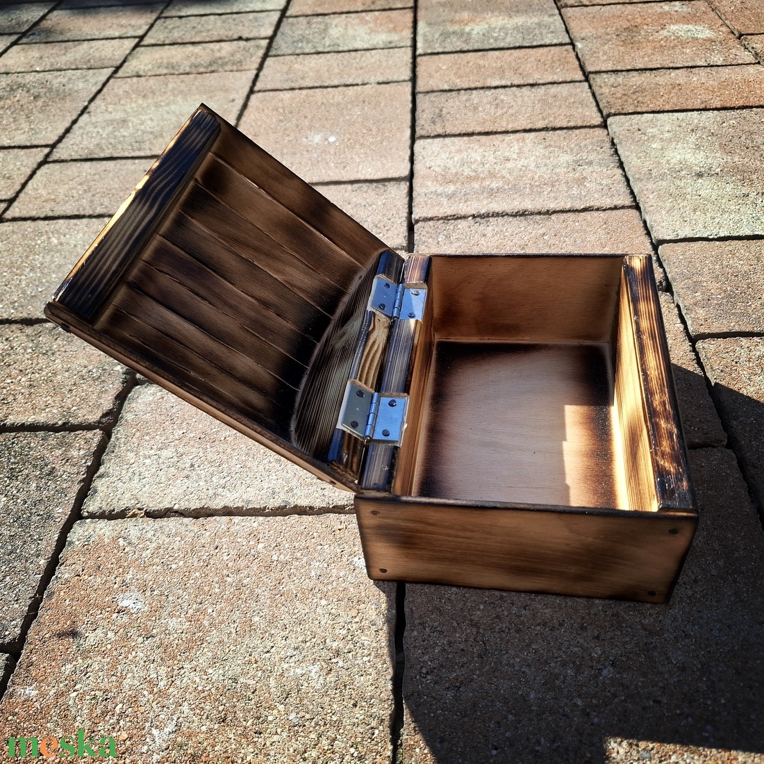 Wooden Chest - Natúr fa kincsesláda - otthon & életmód - tárolás & rendszerezés - doboz - Meska.hu