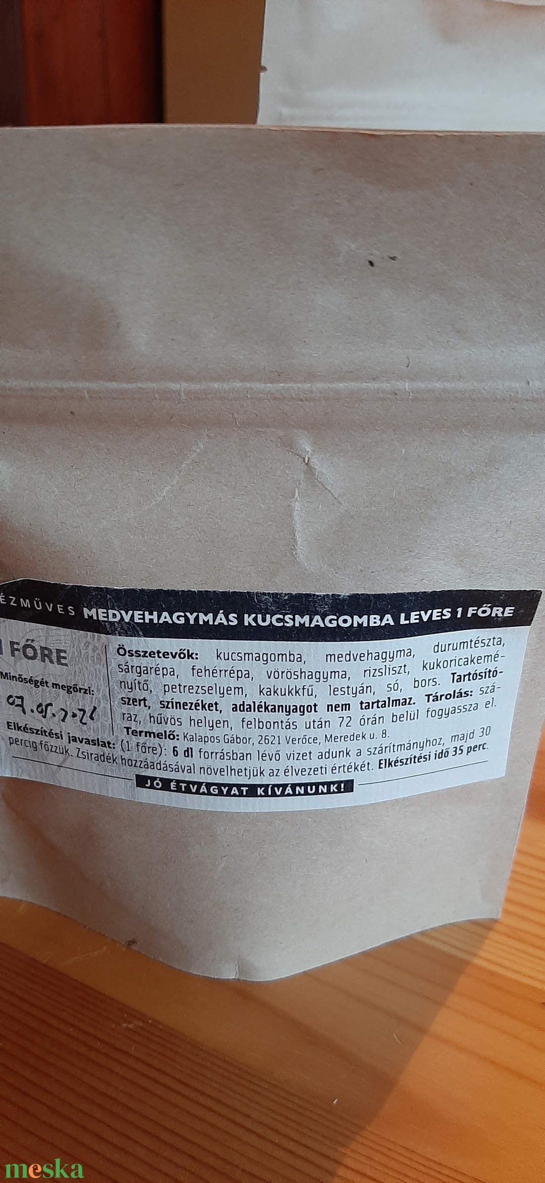 Medvehagymás kucsmagomba leves 1 fő - élelmiszer - gasztro ajándékcsomag - Meska.hu