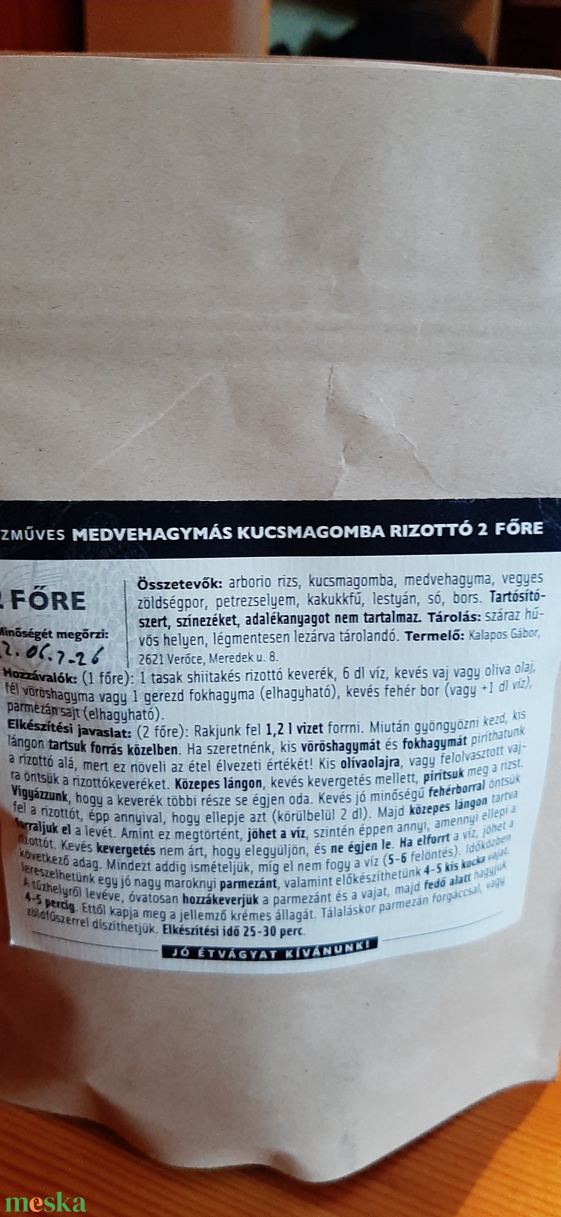 Medvehagymás kucsmagomba rizottó 2 fő - élelmiszer - gasztro ajándékcsomag - Meska.hu Medvehagymás kucsmagomba rizottó 2 fő - élelmiszer - gasztro ajándékcsomag - Meska.hu
