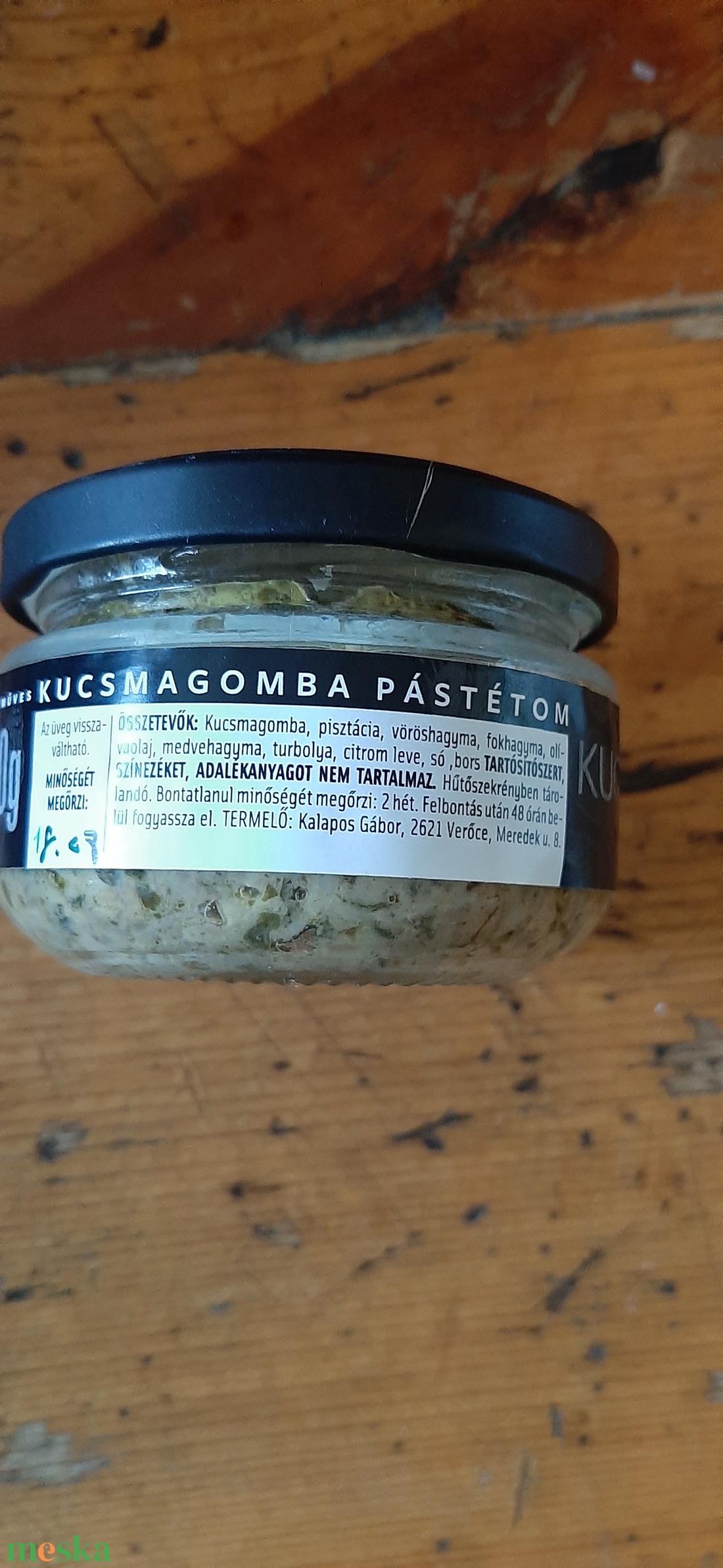 Kucsmagomba pástétom 90 g - élelmiszer - gasztro ajándékcsomag - Meska.hu Kucsmagomba pástétom 90 g - élelmiszer - gasztro ajándékcsomag - Meska.hu