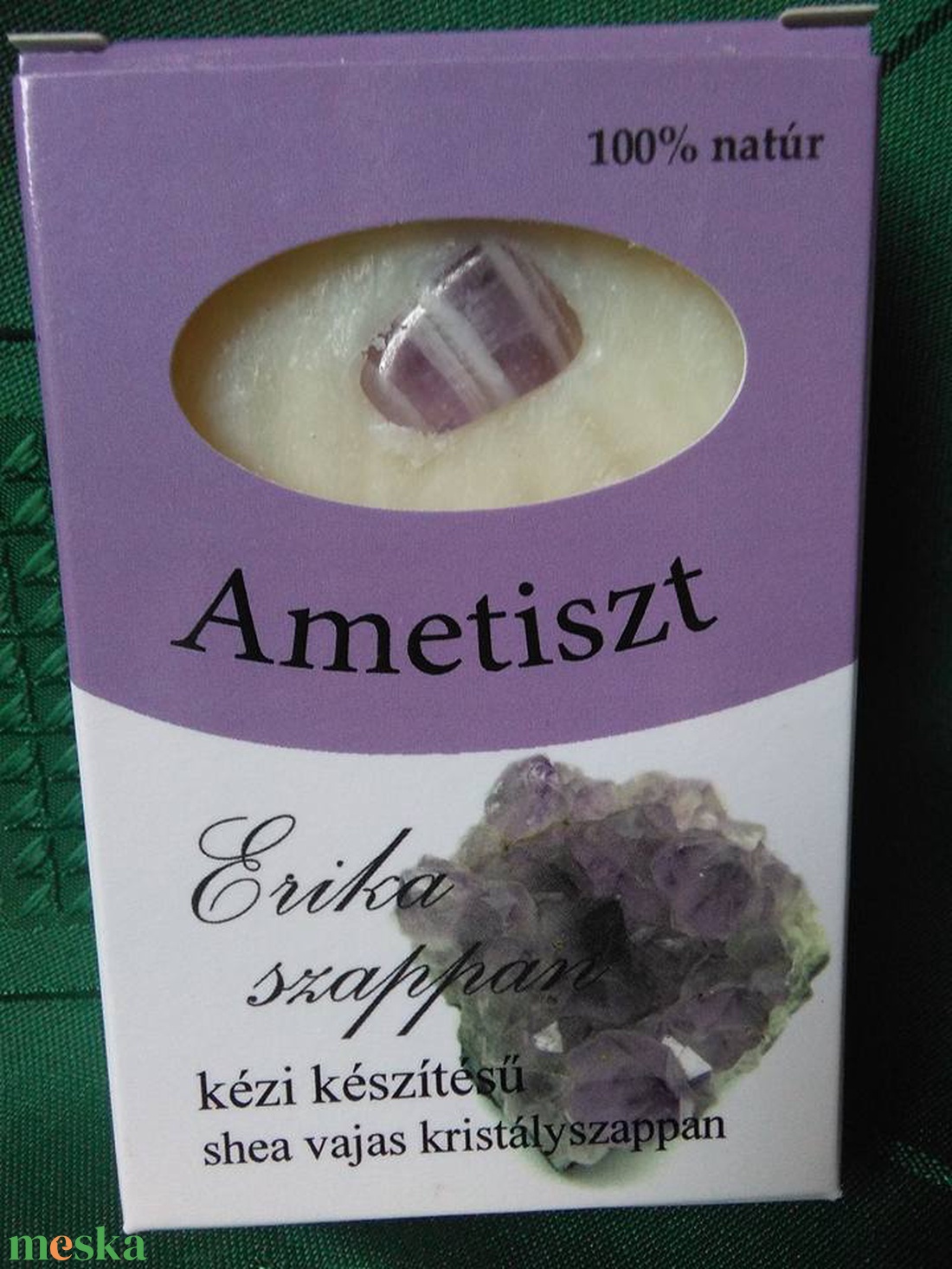 Ametiszt kristály szappan -  - Meska.hu