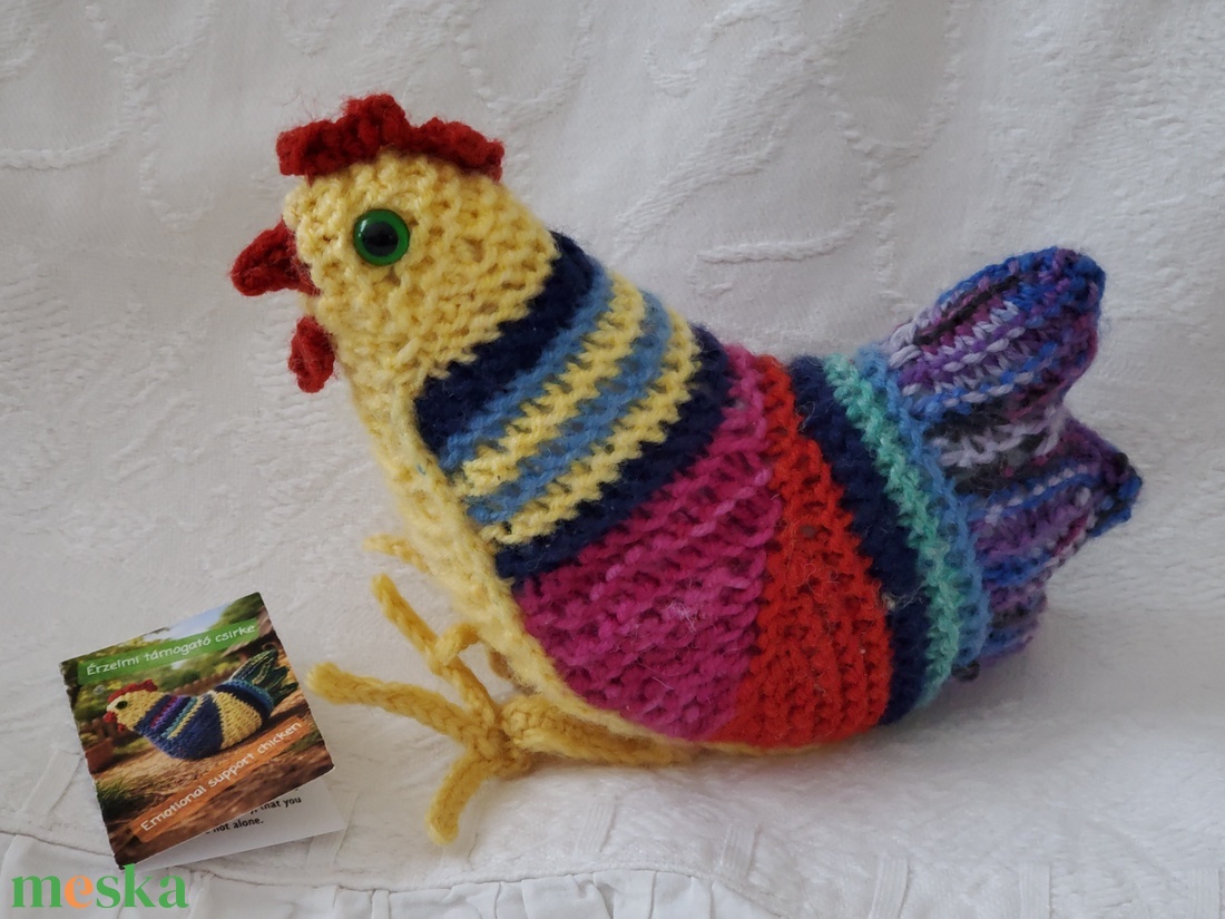Érzelmi támogató csirke - játék & sport - plüssállat & játékfigura - madár - Meska.hu