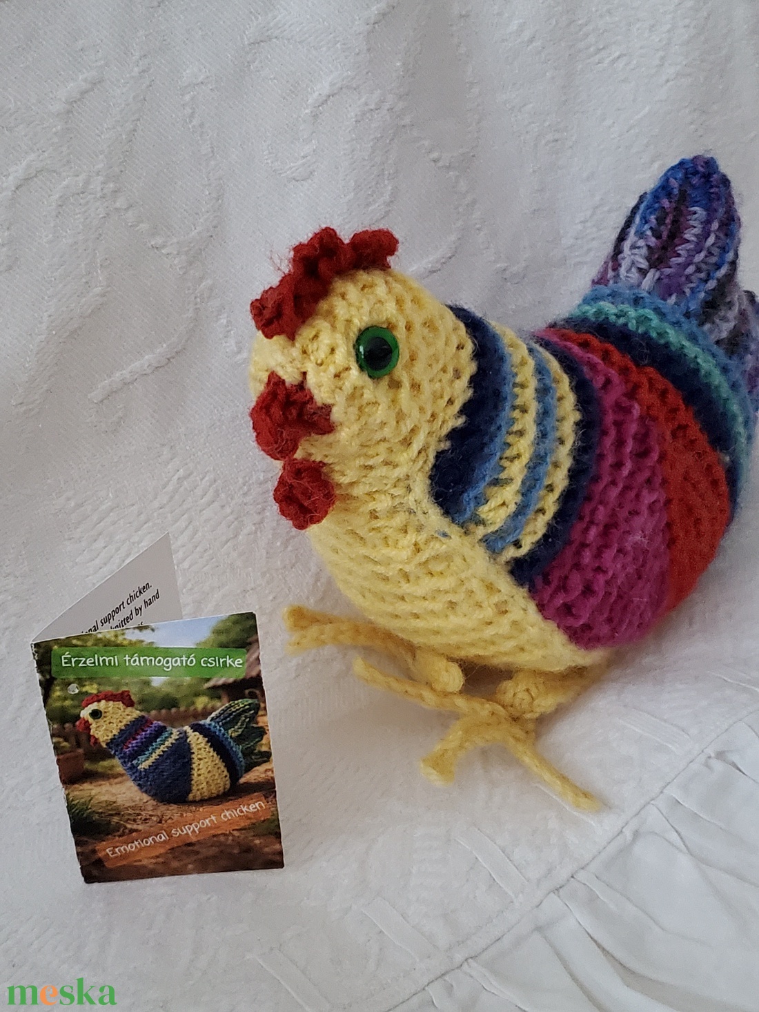 Érzelmi támogató csirke - játék & sport - plüssállat & játékfigura - madár - Meska.hu