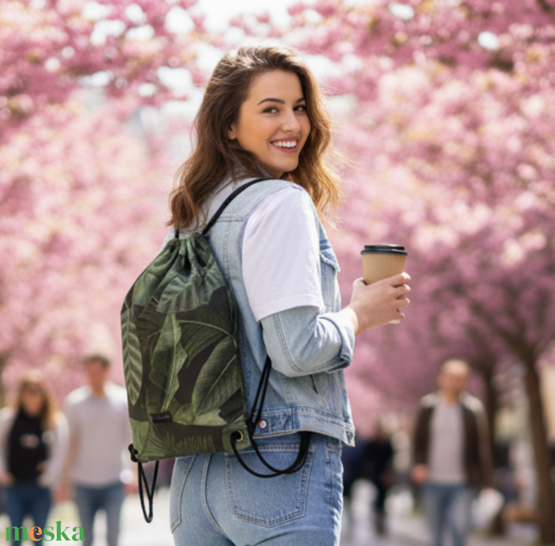 Gymbag / leveles hátizsák /  vízlepergető /oldalsó rejtett zsebbel - táska & tok - hátizsák - hátizsák - Meska.hu