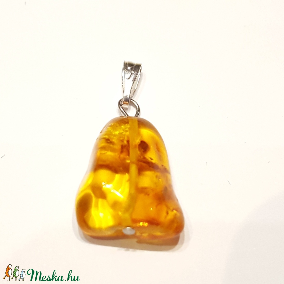 Borostyán medál. - ékszer - nyaklánc - medál - Meska.hu