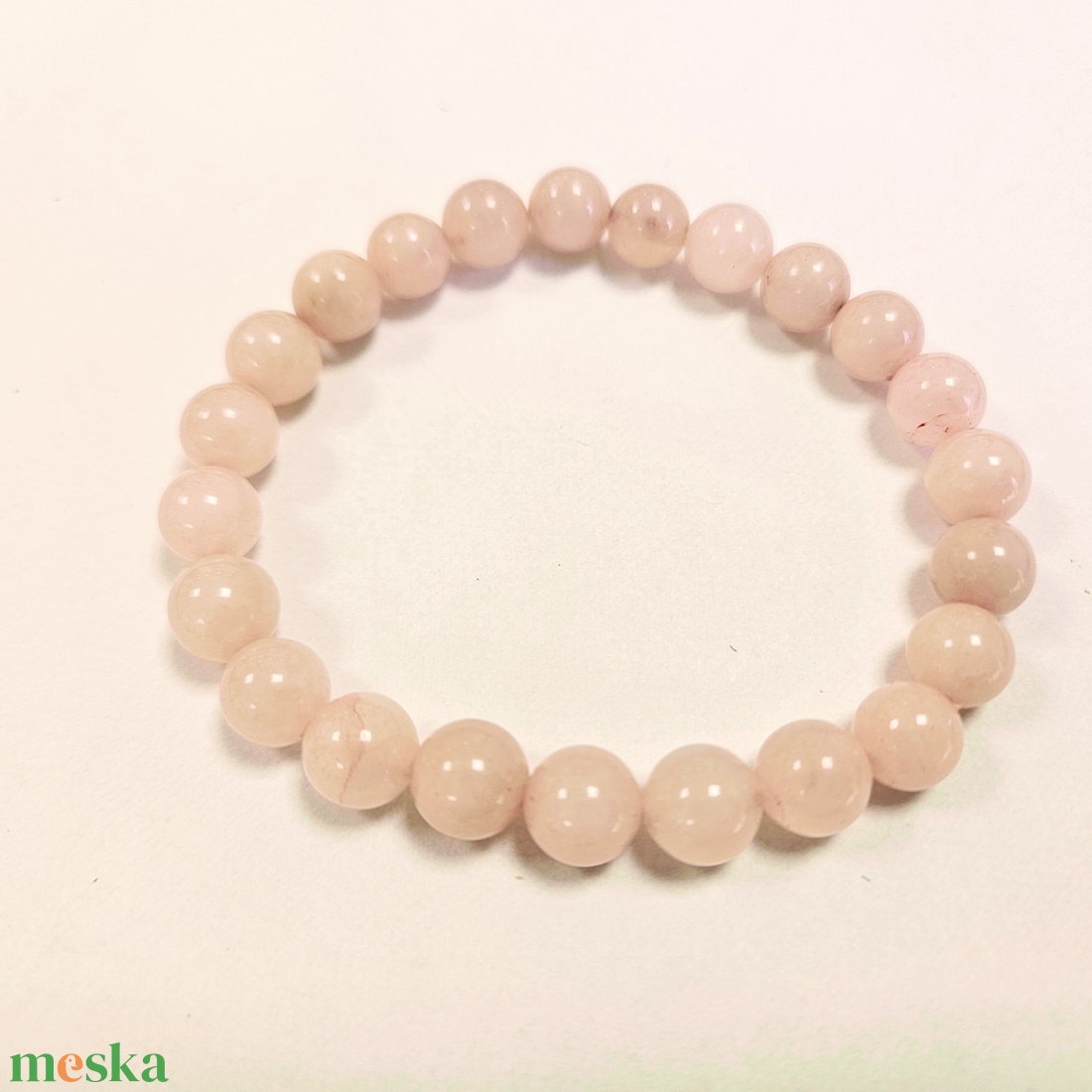 Pompás rózsakvarc bogyós karkötő gumis(8 mm) - ékszer - karkötő - bogyós karkötő - Meska.hu Pompás rózsakvarc bogyós karkötő gumis(8 mm) - ékszer - karkötő - bogyós karkötő - Meska.hu