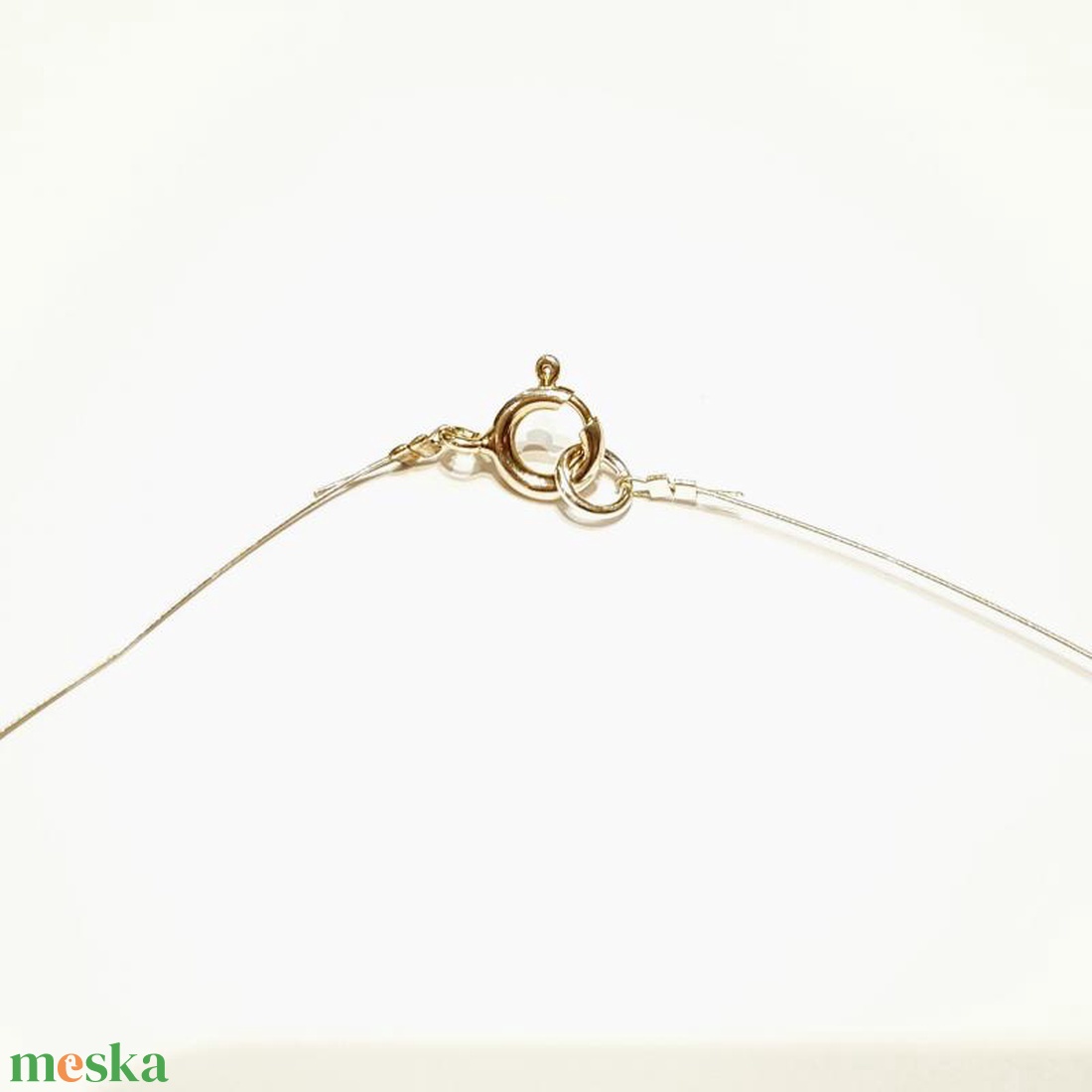 Borostyán ezüst nyakék kolié. - ékszer - nyaklánc - bogyós nyaklánc - Meska.hu