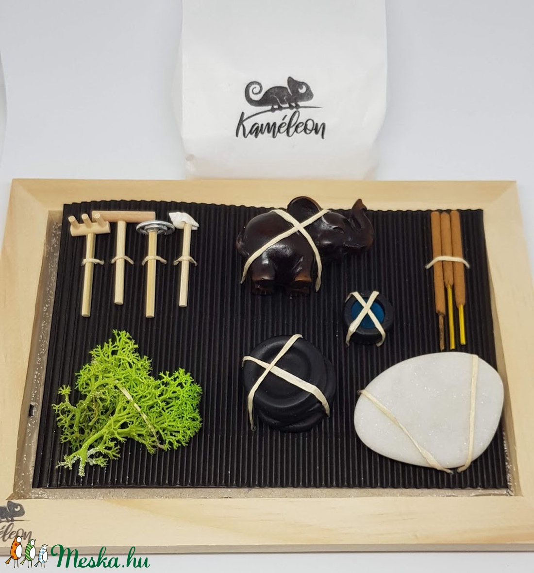 Zen kert - Elefánt füstölővel - diy (csináld magad) - egységcsomag - Meska.hu Zen kert - Elefánt füstölővel - diy (csináld magad) - egységcsomag - Meska.hu